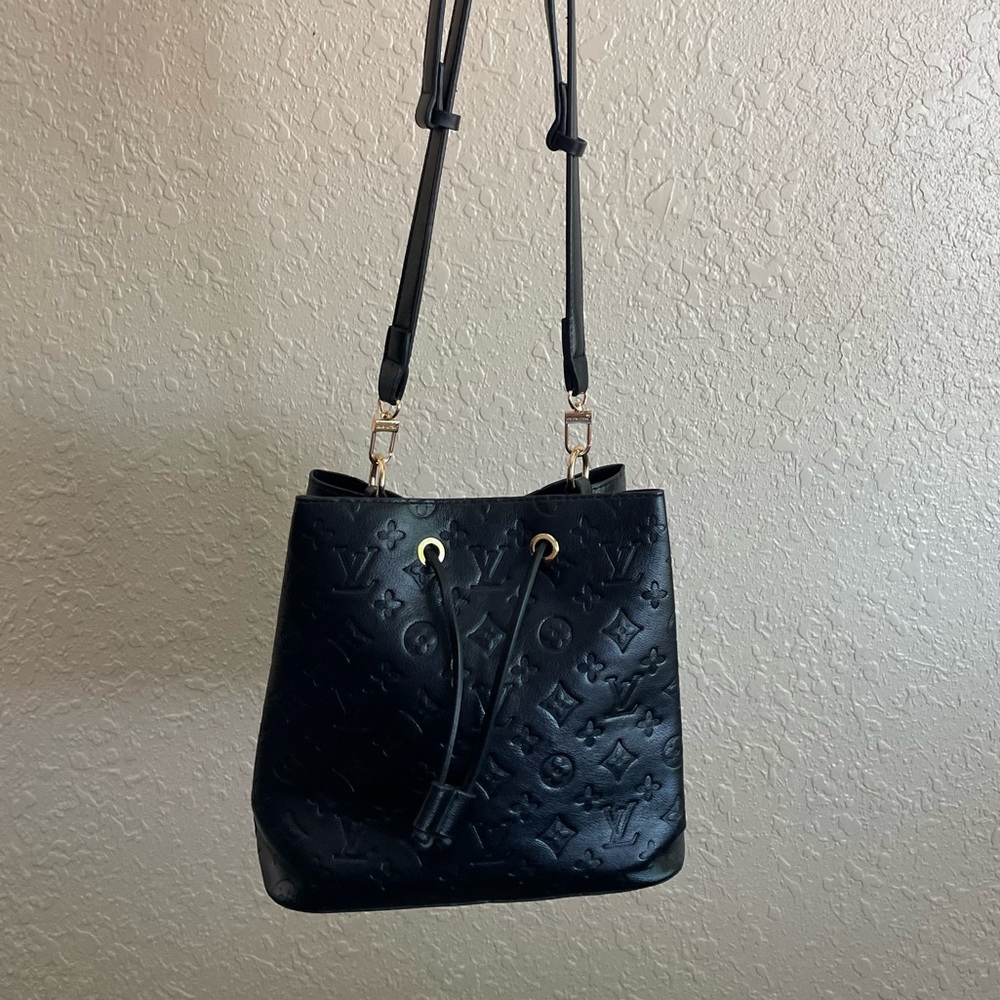 monogram black bucket bag y2k Barbie bratz